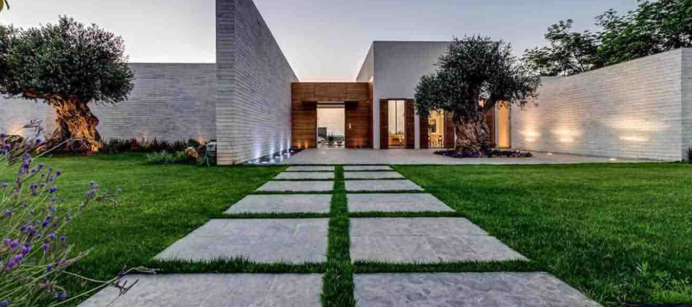 Garden and architectural landscape image published by Hill Valley
